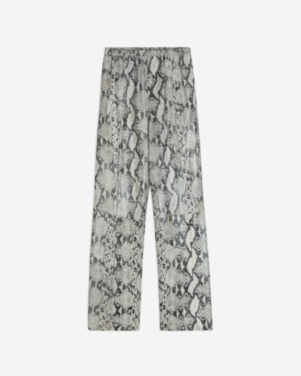 PANTALONE IN PELLE STAMPA PITONE