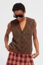 GILET ARGYLE Verde