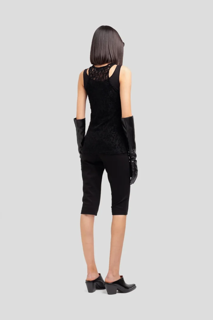 PANTALONE CAPRI NERO