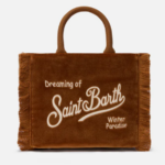 Saint Barth Borsa a mano Vanity Mini Velvet in velluto