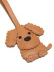 Bag Charm cane in pelle marrone