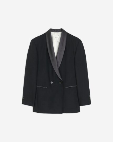 BLAZER SMOCKING IN LANA