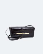 CLUTCH BAG IN PELLE EFFETTO COCCODRILLO