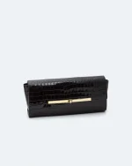 CLUTCH BAG IN PELLE EFFETTO COCCODRILLO