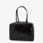 BOWLING BAG IN PELLE EFFETTO COCCODRILLO