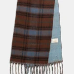 MAXI SCIARPA Light blue check
