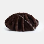 CLUTCH IN ECOPELLICCIA Brown