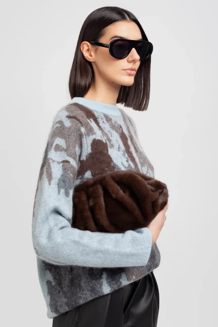CLUTCH IN ECOPELLICCIA Brown