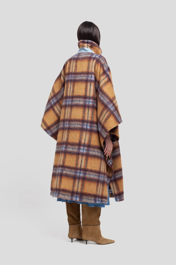 CAPPA IN PANNO CHECK Brown check