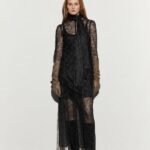 ABITO NERO IN PIZZO