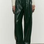 PANTALONE IN ECOPELLE NERO