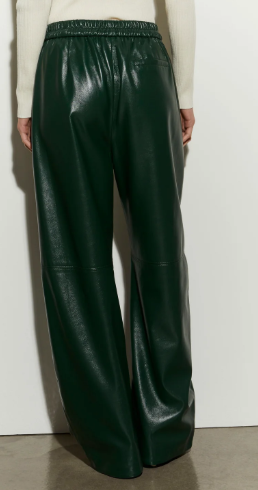 PANTALONE IN ECOPELLE NERO