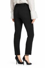 Pantalone New York sigaretta in pettinato confort nero