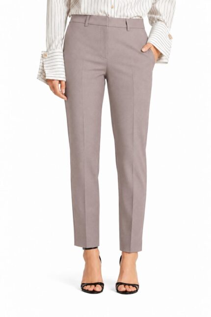 Pantalone New York sigaretta in pettinato confort beige